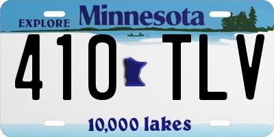 MN license plate 410TLV