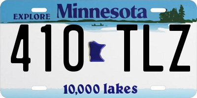 MN license plate 410TLZ