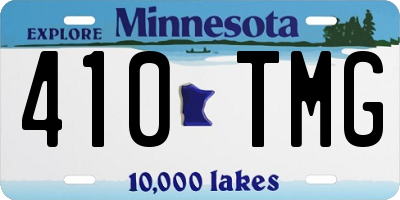MN license plate 410TMG