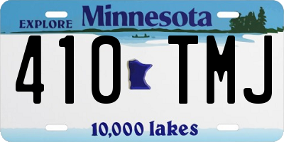 MN license plate 410TMJ
