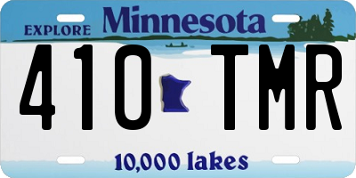 MN license plate 410TMR