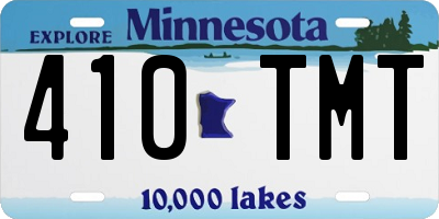 MN license plate 410TMT