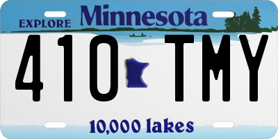MN license plate 410TMY