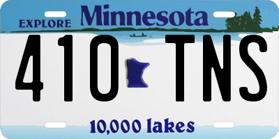 MN license plate 410TNS