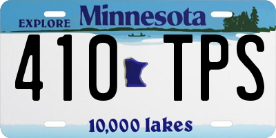 MN license plate 410TPS