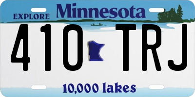 MN license plate 410TRJ