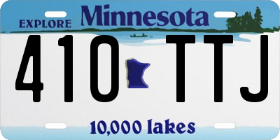 MN license plate 410TTJ