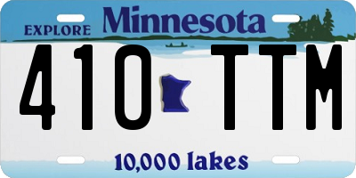 MN license plate 410TTM