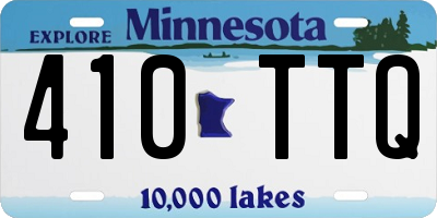 MN license plate 410TTQ