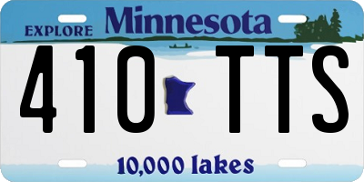 MN license plate 410TTS