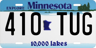 MN license plate 410TUG