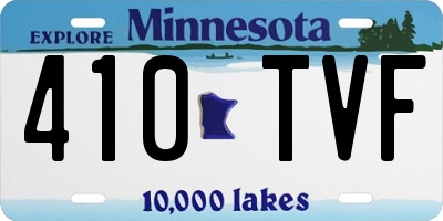 MN license plate 410TVF