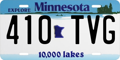 MN license plate 410TVG