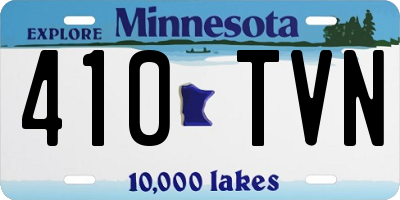MN license plate 410TVN