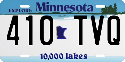 MN license plate 410TVQ