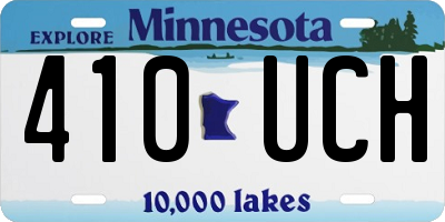 MN license plate 410UCH