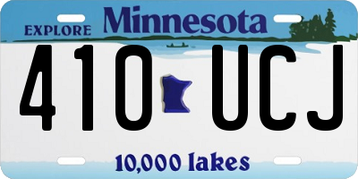MN license plate 410UCJ