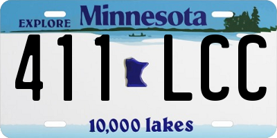 MN license plate 411LCC