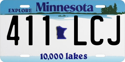 MN license plate 411LCJ