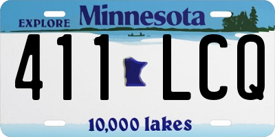 MN license plate 411LCQ