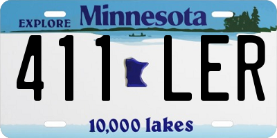 MN license plate 411LER