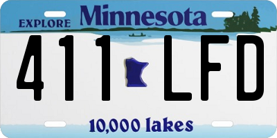 MN license plate 411LFD