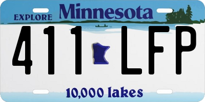 MN license plate 411LFP