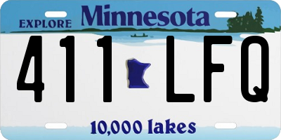 MN license plate 411LFQ