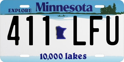 MN license plate 411LFU
