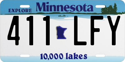 MN license plate 411LFY