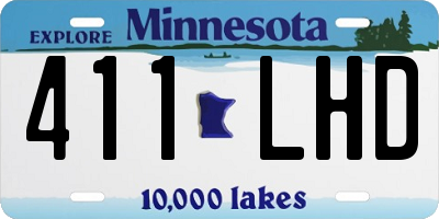 MN license plate 411LHD