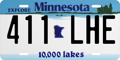 MN license plate 411LHE
