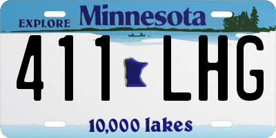 MN license plate 411LHG