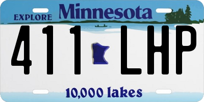 MN license plate 411LHP