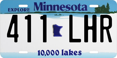 MN license plate 411LHR