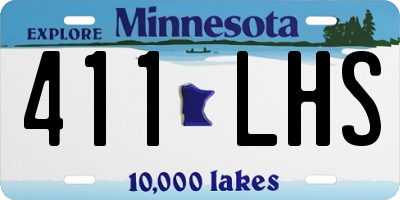 MN license plate 411LHS