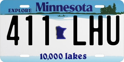 MN license plate 411LHU