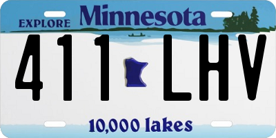 MN license plate 411LHV