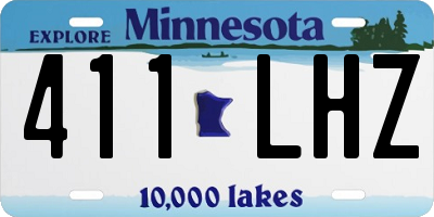 MN license plate 411LHZ