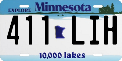MN license plate 411LIH