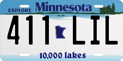 MN license plate 411LIL