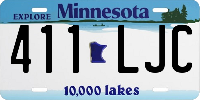 MN license plate 411LJC