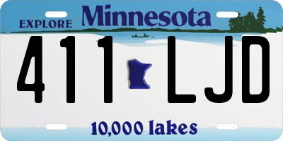 MN license plate 411LJD
