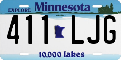 MN license plate 411LJG