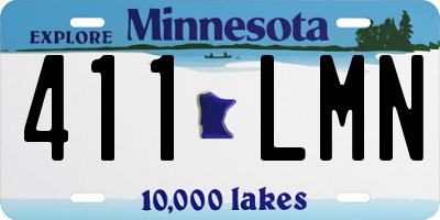 MN license plate 411LMN