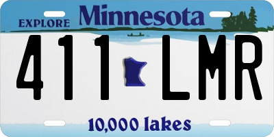 MN license plate 411LMR
