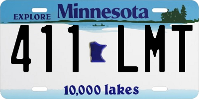 MN license plate 411LMT