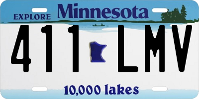 MN license plate 411LMV