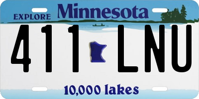 MN license plate 411LNU