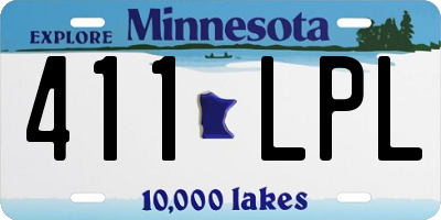 MN license plate 411LPL